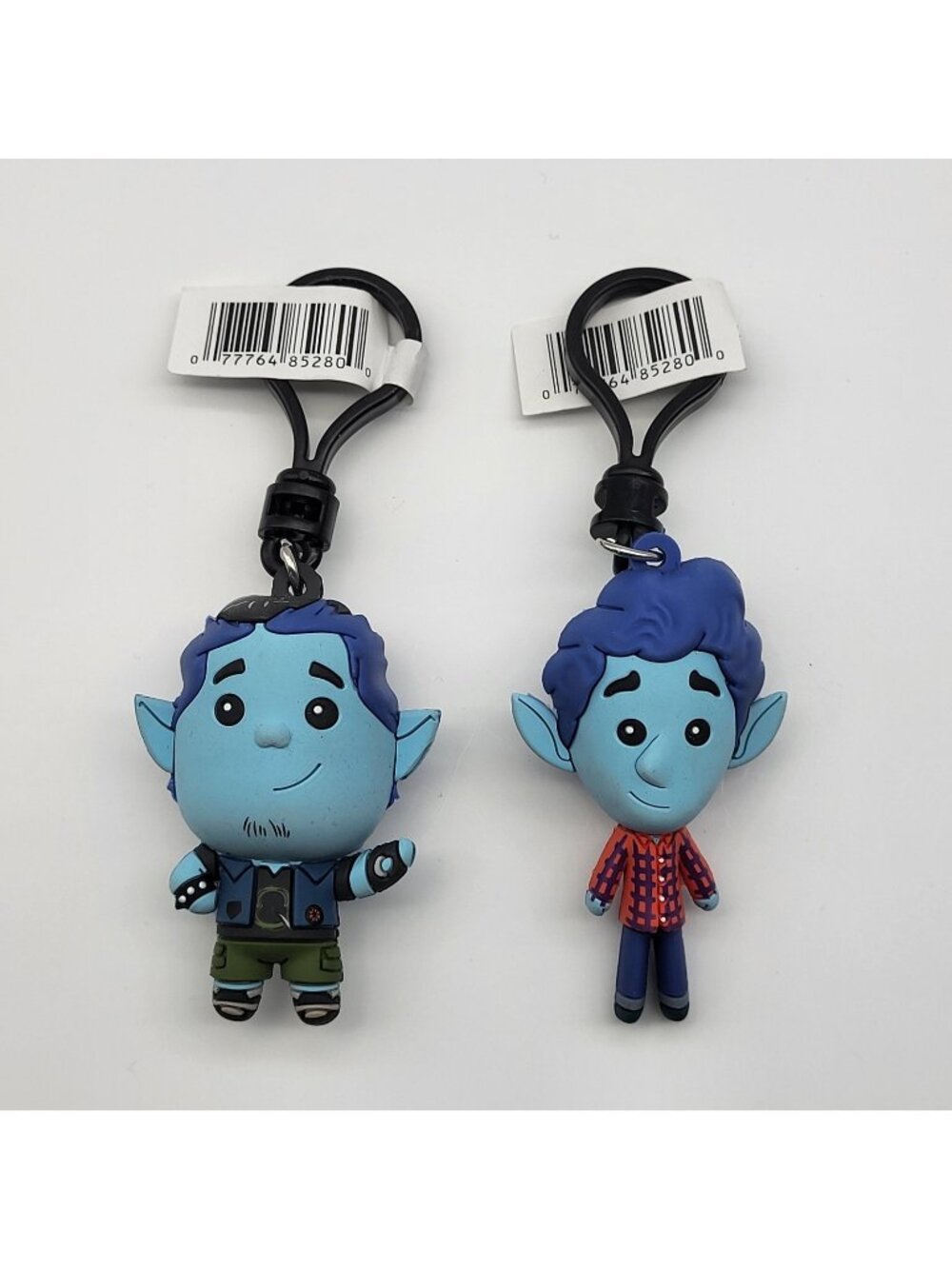 Disney 3D Keychain Lot Onward Elf Brothers Ian Barley bag charms Pixar